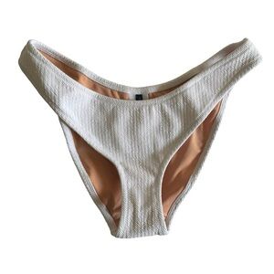 J. Crew Swimsuit Ribbed Curved Low Waist Cheeky Bikini Bottom NEW BC050